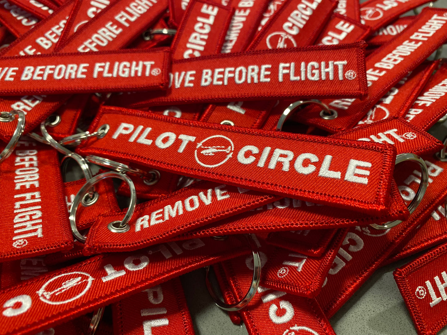 Remove Before Flight Keychain