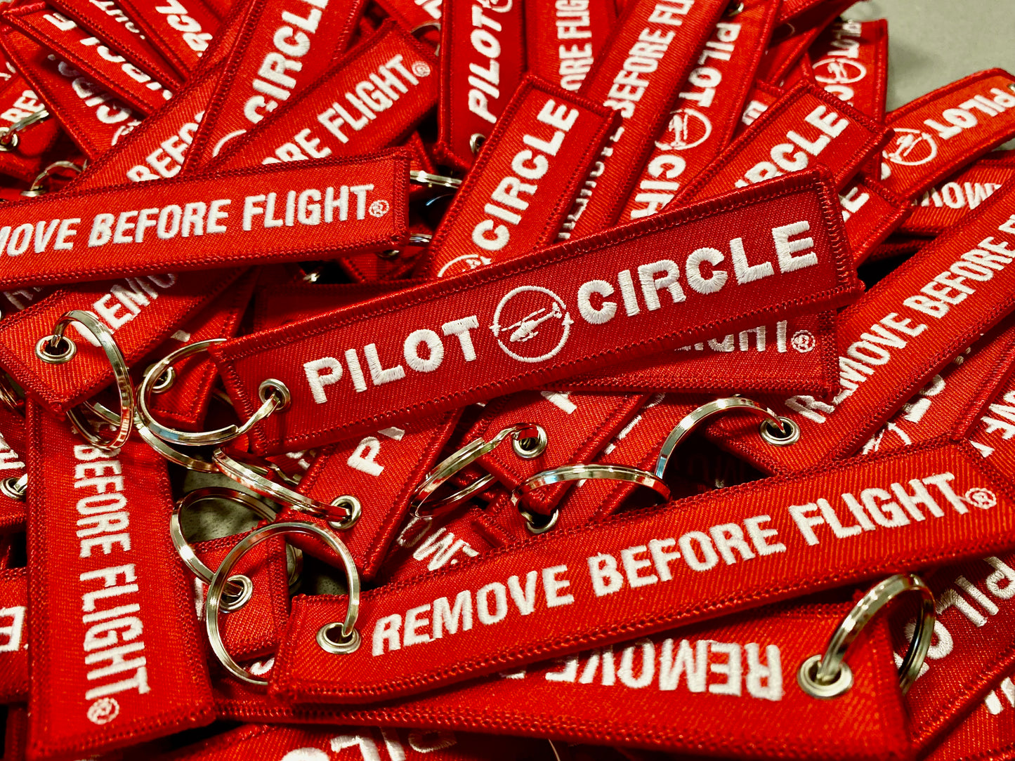 Remove Before Flight Keychain