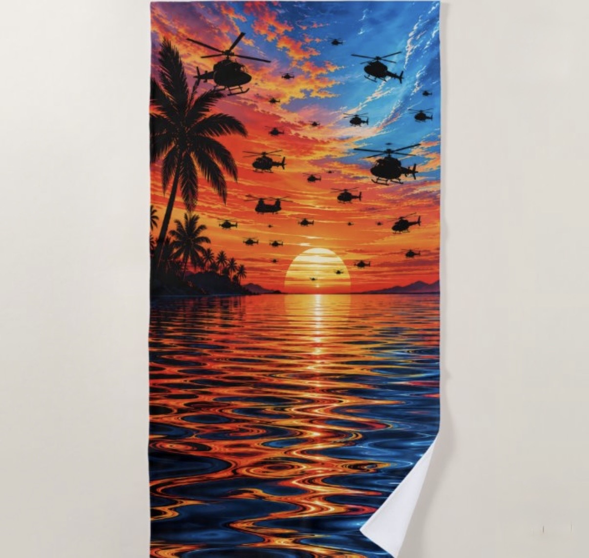 Helicopter Beach Towel