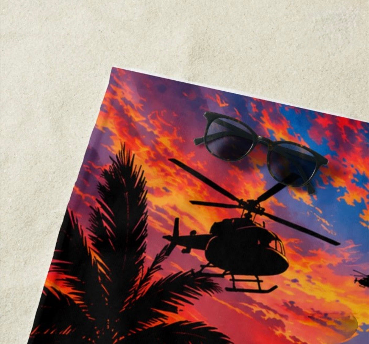 Helicopter Beach Towel