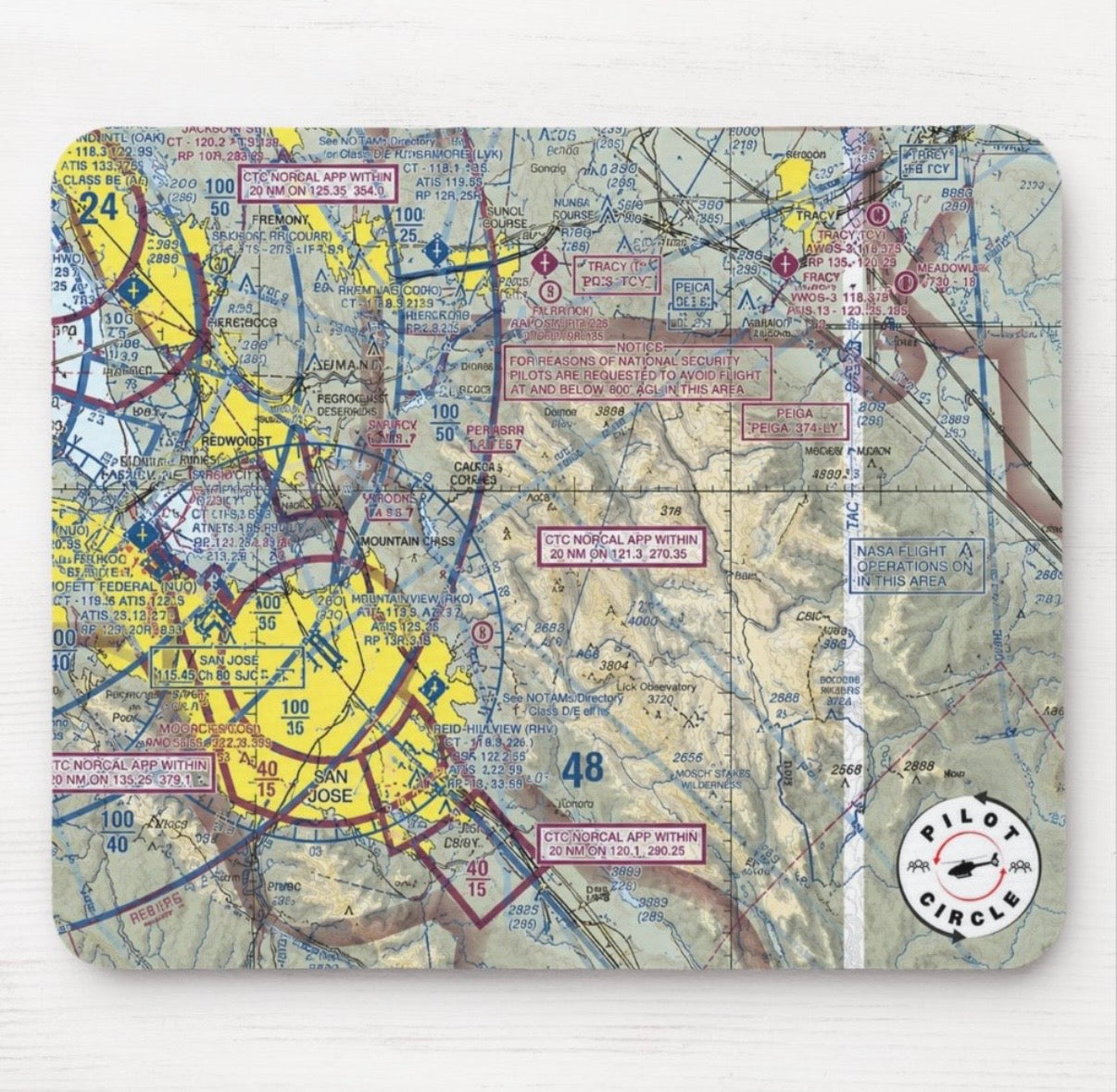 Sectional Chart Mouse Pad