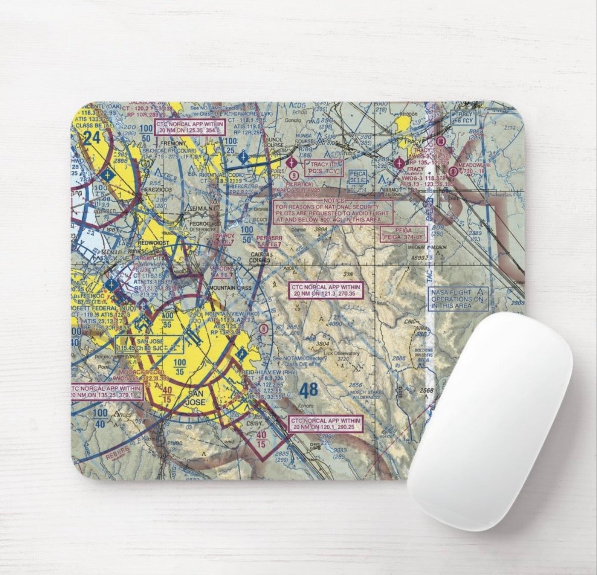 Sectional Chart Mouse Pad